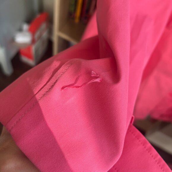 kate spade Single-Breasted Pleated Back Trench rain Coat jacket pink size xxl - Picture 8 of 15